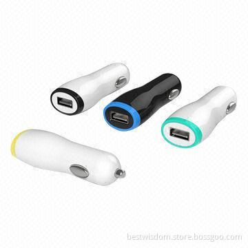 Convenient Charger for iPad, CE-, RoHS- and E-mark-compliant, Compatible with All Car Models